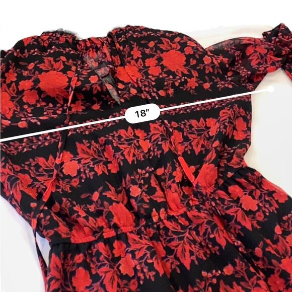 BB Dakota Red black "It's a Moment" midi dress by Steve Madden size XS NEW - Picture 7 of 11